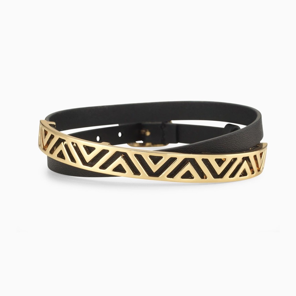 Ally Wrap bracelet in black
